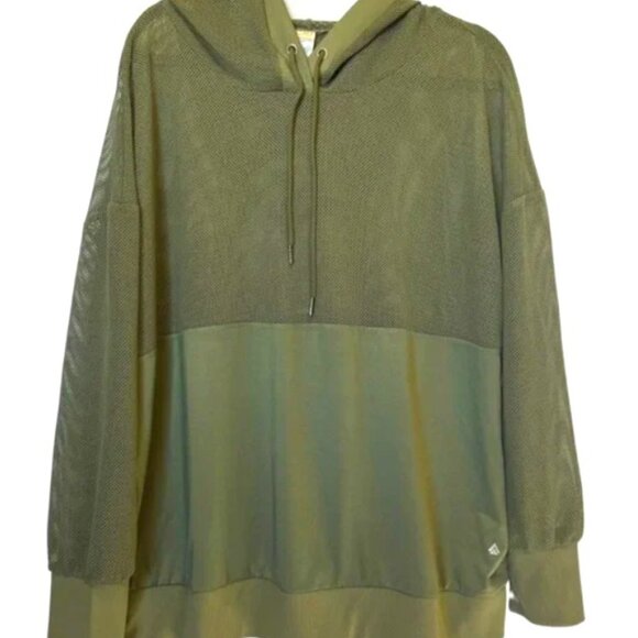 Cali Sport + Mesh olive green Size L hooded Jacket - Picture 1 of 6